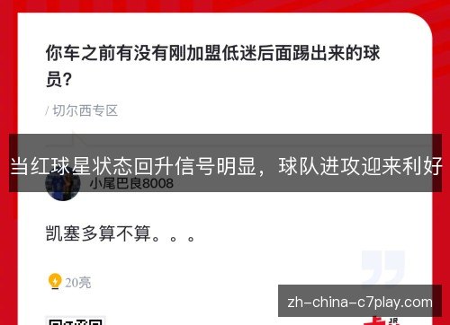 当红球星状态回升信号明显，球队进攻迎来利好